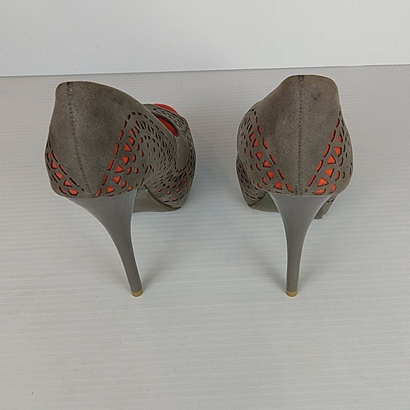 Wild Diva Loraine-23 Cutout Peep Toe High Heels - Picture 4 of 11